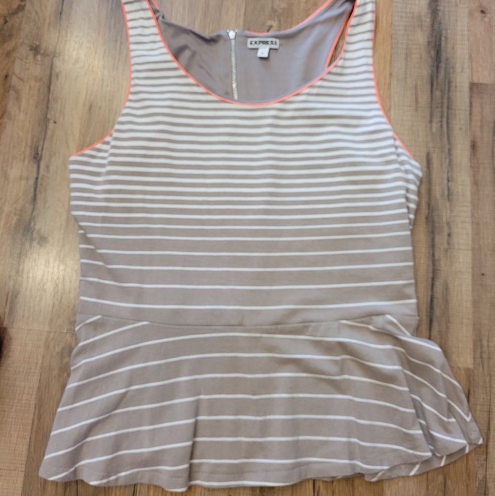 Express peplum tank